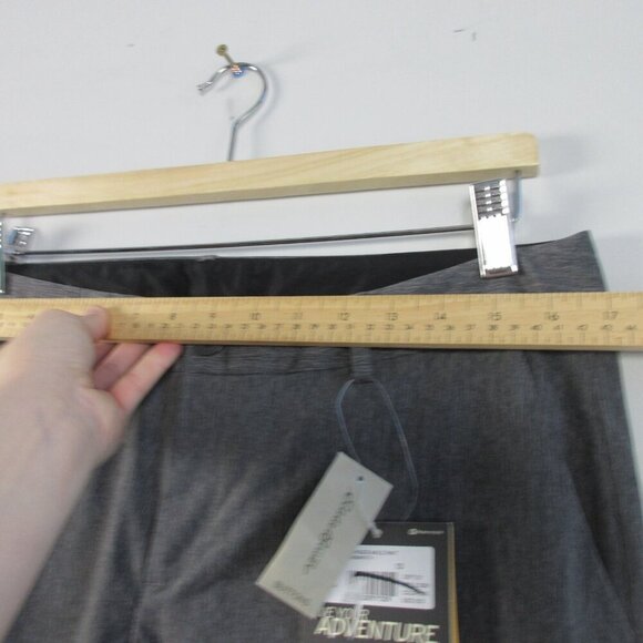 Eddie Bauer Voyager Ankle Pants Women 10 Grey Stretch Casual Travel Office 242 - Picture 9 of 12